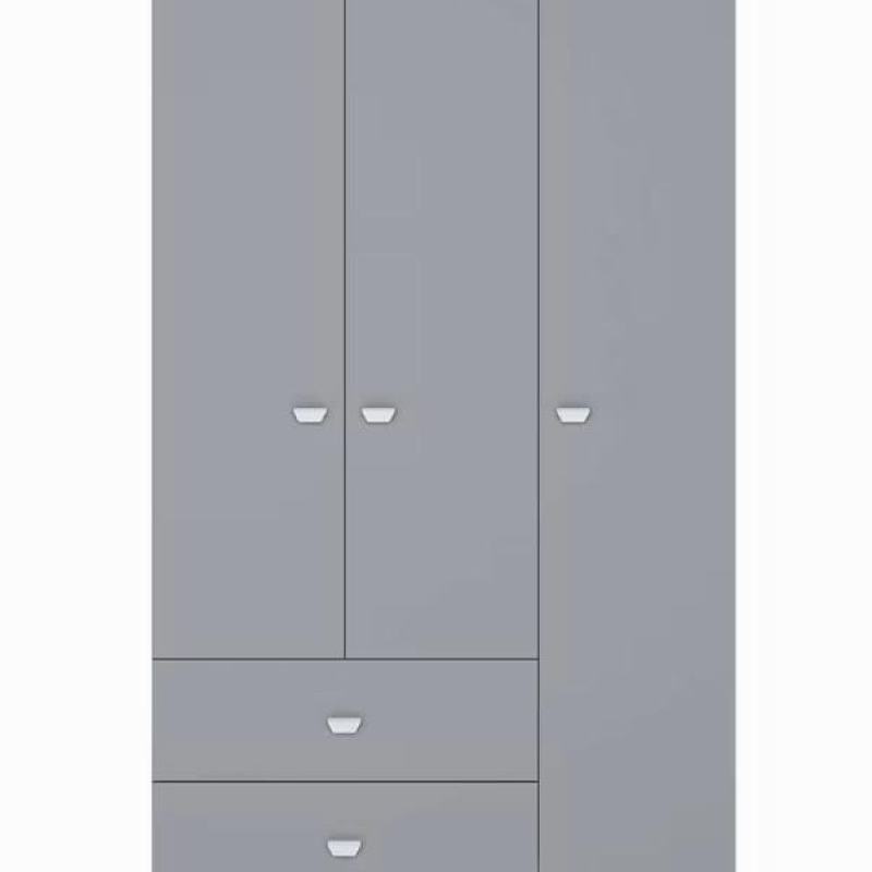 Guarda-roupa de solteiro 3 três portas duas gavetas novo lacrado na caixa
